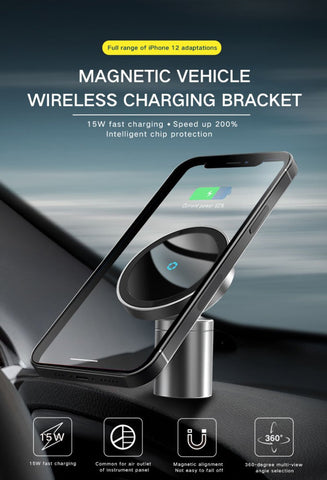 Magnetic Wireless Car Charger Mount Compatible-PA01182-Veeddydropshipping