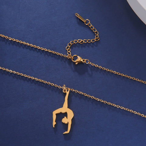 Geometric Pendant Necklace Choker Chain Sports Jewelry -JW01201-Veeddydropshipping