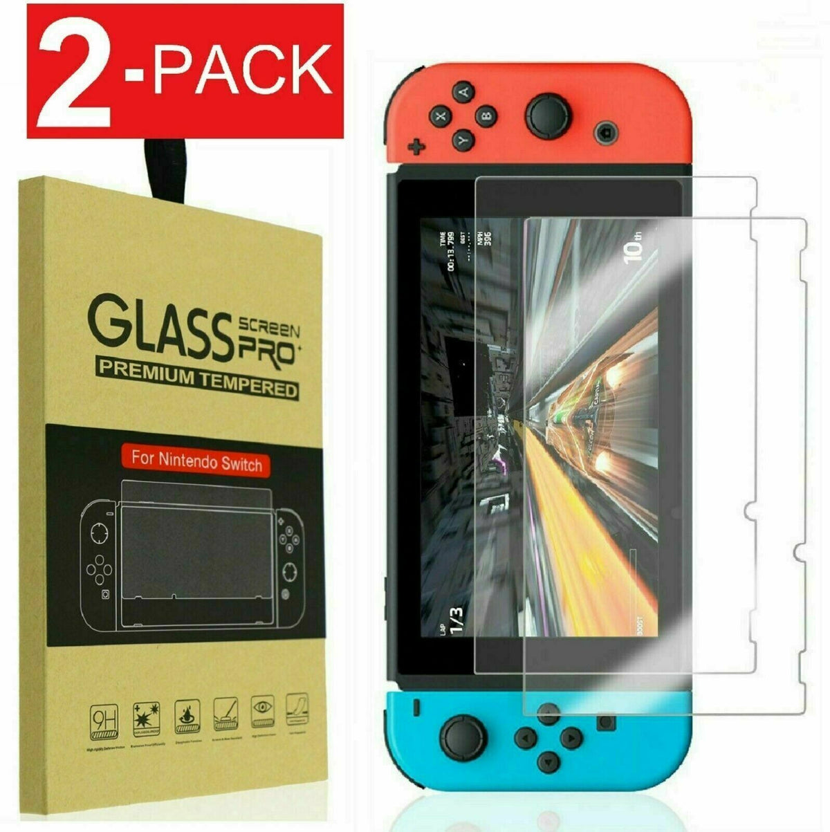 For Nintendo Switch Premium Tempered Ultra Clear Glass Screen Protector -CE01364-Veeddydropshipping