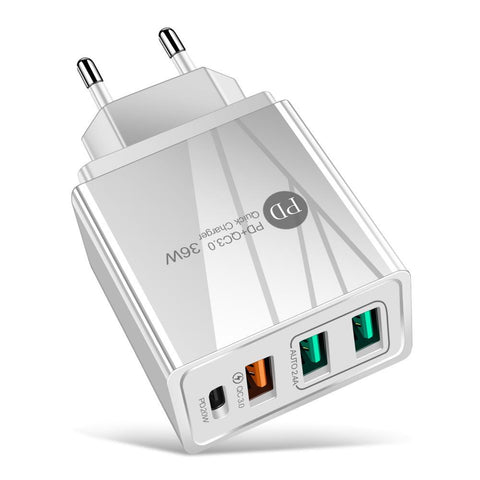 Quick Charge 3.0 USB Charger Wall Fast Charging For iPhone Samsung Xiaomi Huawei OPPO EU/US-PA00391-Veeddydropshipping
