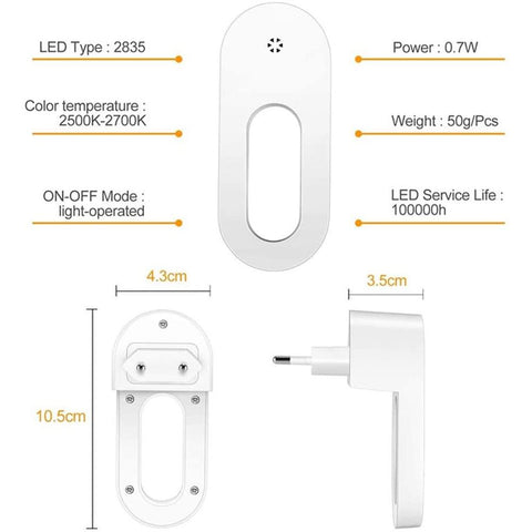 Wall Night Light Socket With Twilight Sensor-TI00504-Veeddydropshipping