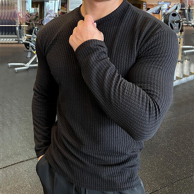 Spring and Autumn T-shirt Men's Shirt Loose Top Street Clothing T-shirt-Veeddydropshipping