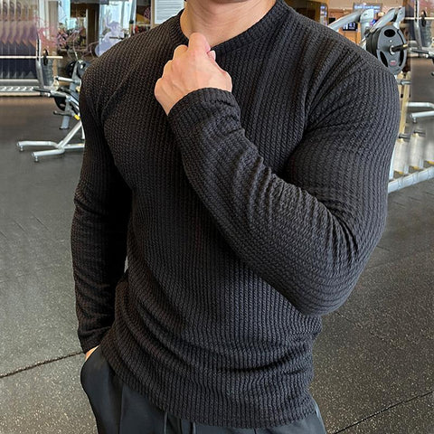 Spring and Autumn T-shirt Men's Shirt Loose Top Street Clothing T-shirt-Veeddydropshipping