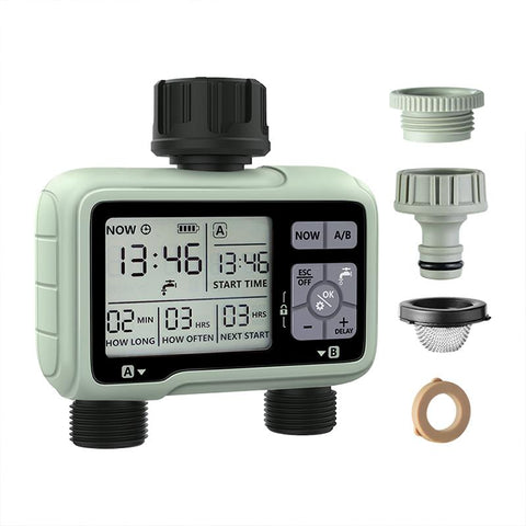 Super Timing System 2-Outlet Water Timer-HA01527-Veeddydropshipping