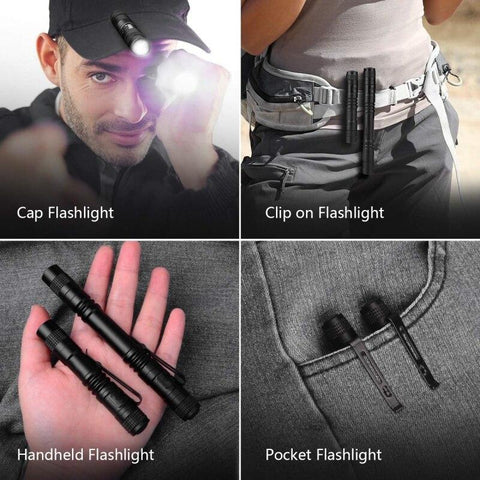 Mini Portable LED Flashlight Pocket Ultra Bright High Lumens Handheld Pen Light-TI00792-Veeddydropshipping