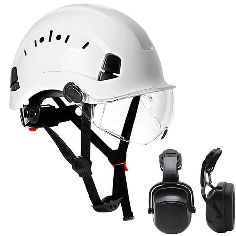 Safety Helmet with Goggles Protective Hard Hat-CO00687-Veeddydropshipping