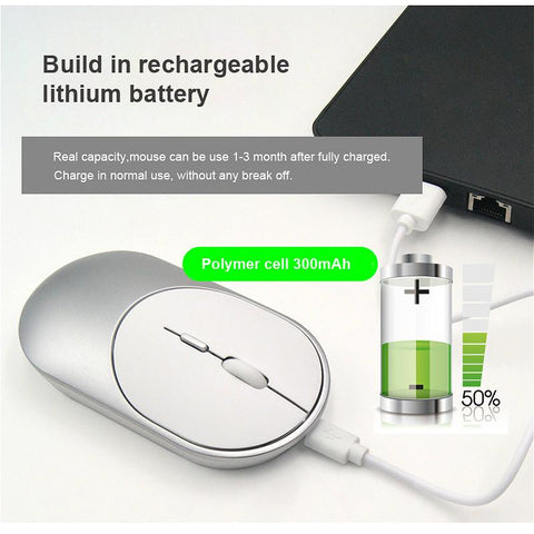 Bluetooth Wireless Rechargeable Mouse Optical USB  -CO00050-Veeddydropshipping