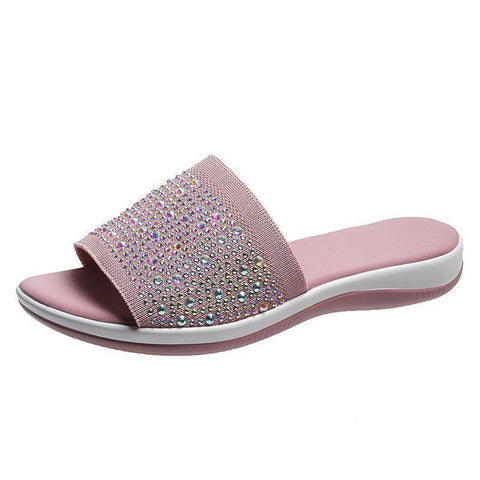 Women Shoes Fashion Rhinestones Breathable Wedge-BS01156-Veeddydropshipping
