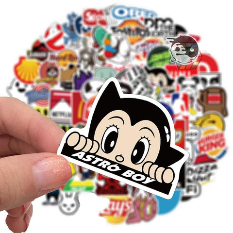 10/30/50/100PCS Cool Fashion Brand Logo Stickers Aesthetic Skateboard-TB01632-Veeddydropshipping