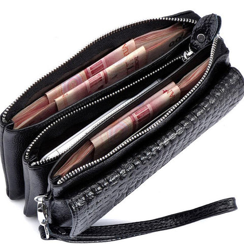 leather Women evening clutch bags ladies wallet woman purse shoulder-BS00224-Veeddydropshipping