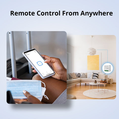 16A Wifi Smart Switch 2-way Control Mini Wifi Relay Smart Home Appliance-TI01126-Veeddydropshipping