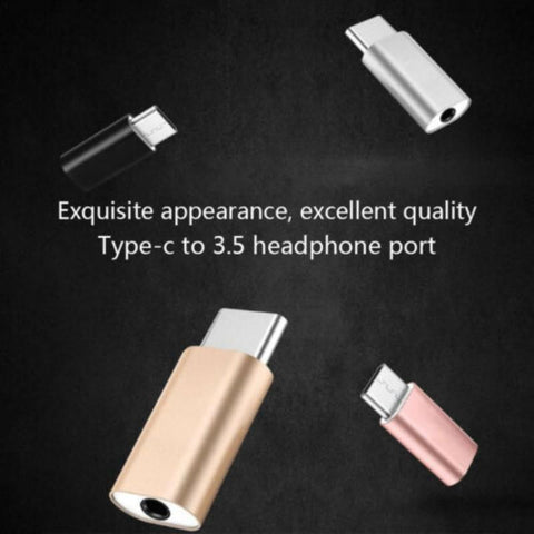 Type-C Adapter Male Type C To Female 3.5mm Adapter for Macbook Xiaomi Huawei -CE00103-Veeddydropshipping