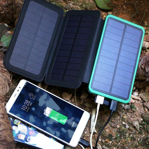 2023 Hot 80000mAh Solar Portable Large Capacity Ultra-thin Power Bank with Led Lamp-PA00497-Veeddydropshipping