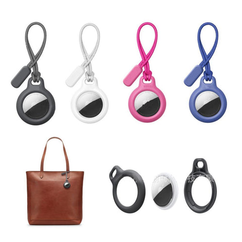 New For Airtag Case Silicone Keychain Locator Tracker Anti-lost Device-AM00623-Veeddydropshipping
