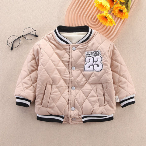 Boys Outerwear Winter Children Fashion Thick Baseball Uniform Jacket-TB01205-Veeddydropshipping