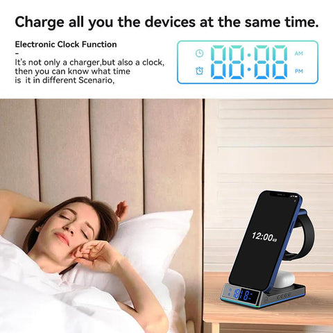 3 in 1 Folding Wireless Charging Station For Galaxy-PA01107-Veeddydropshipping