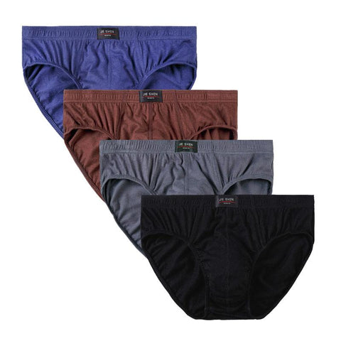 Male Solid Briefs Underpants for Men Brief Panties Mens Bikini-MF01635-Veeddydropshipping