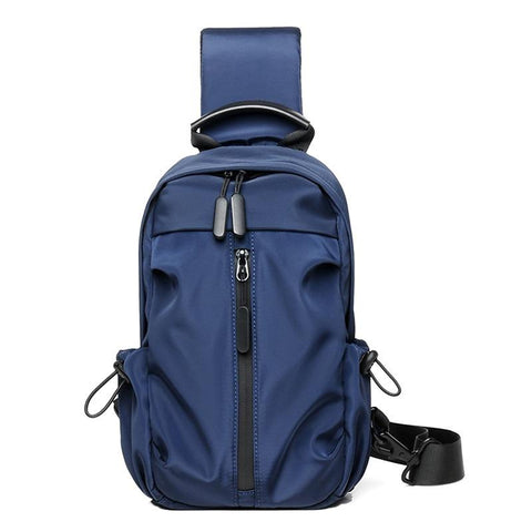 Style PU Leather Backpack Double Bib Horizontal Pull Backpack Computer Bag-BS00059-Veeddydropshipping