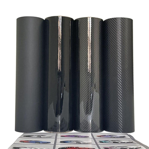 Black Matte Black Self Adhesive Vinyl Car Wrap Foil Sticker-AM00794-Veeddydropshipping