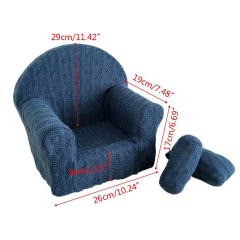 3 Pcs/set Newborn Baby Posing Mini Sofa Arm Chair Pillow Infant Photography-TB00774-Veeddydropshipping