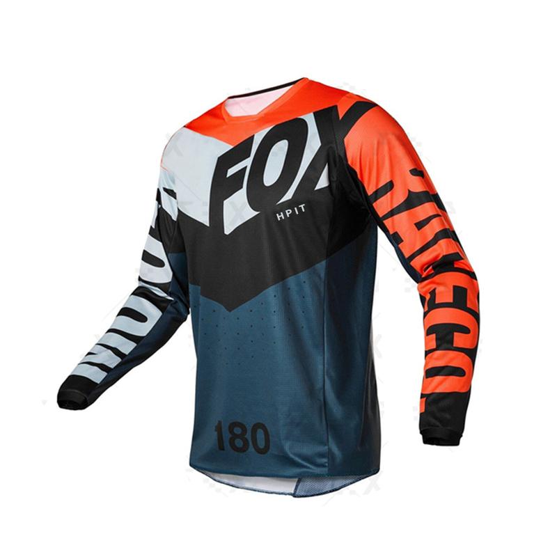 summer long-sleeved downhill hpit FOX mountain bike cycling jersey breathable-OS01196-Veeddydropshipping