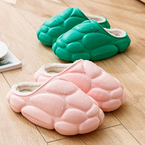 Thickened padded fashion solid color cotton slippers Autumn-BS01243-Veeddydropshipping