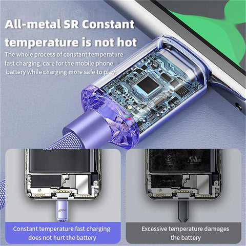 120W Fast Charging Wire USB Type C Cable For Huawei Honor 100W/66W USB C-PA00416-Veeddydropshipping