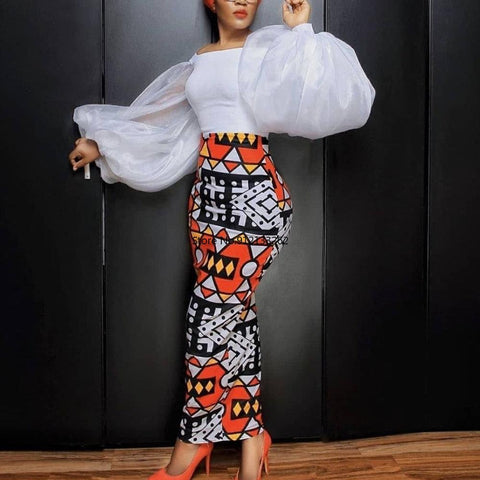 Women Two Pieces Sets Blouses Long Sleeves-WF01697-Veeddydropshipping