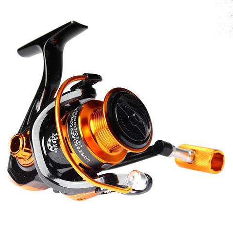 Topline Tackle Ultralight Spinning Saltwater Fishing Reel 1000 13 BB Metal Spool Spinning-OS00355-Veeddydropshipping
