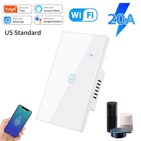 20A Smart Switch For Water Heater Tuya WiFi Smart Alexa Echo Google -CE00637-Veeddydropshipping