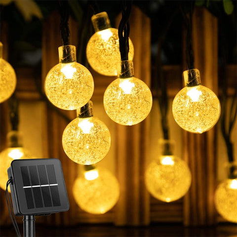 Solar String Lights Outdoor 60 Led Crystal Globe Lights with 8 Modes-TI00836-Veeddydropshipping