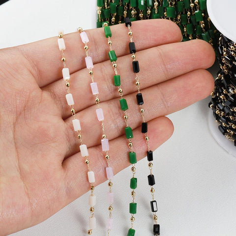 Beads Chains Bohemian Necklace Chain for Choker-JW01548-Veeddydropshipping