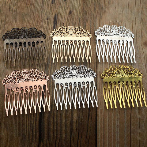 2pcs 10 teeth Hair Combs Hair Accessories For Bride -JW00542-Veeddydropshipping