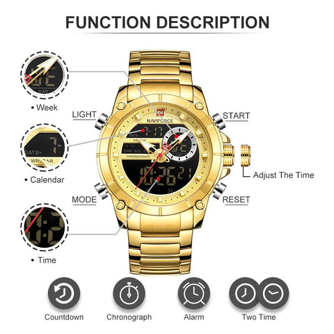 Luxury Original Sports Wrist Watch For Men Quartz Waterproof-JW00770-Veeddydropshipping