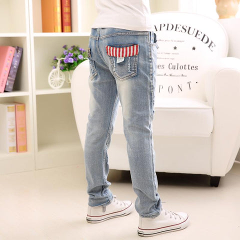Autumn Spring Baby Boys Jeans Pants Kids Clothes Cotton Casual-TB01278-Veeddydropshipping