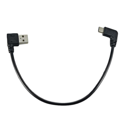 White Up Down Left Right Angled 90 Degree USB Micro USB Male to USB Male Data-CE00221-Veeddydropshipping