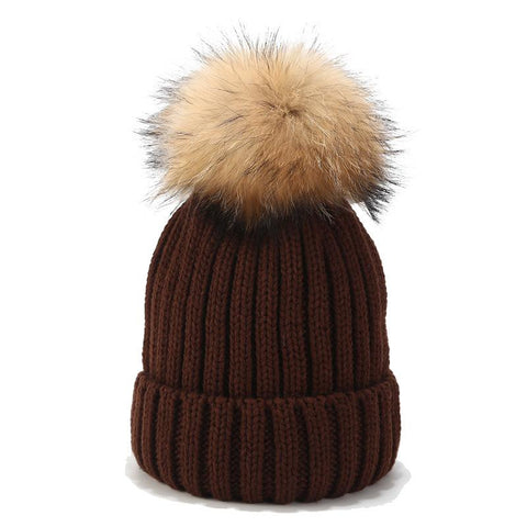 Women Winter PomPom Beanie Hat With Name-MF00983-Veeddydropshipping