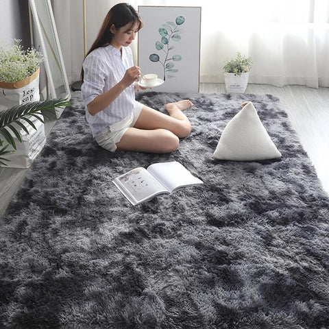 Soft Shaggy Carpet Living Room Fluffy Children Rugs-HA00498-Veeddydropshipping