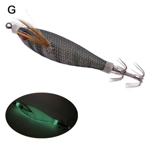 105mm 10g Fishing Lure Artificial Squid Hook Jigs Noctilucent Squid Cuttlefish -OS00522-Veeddydropshipping