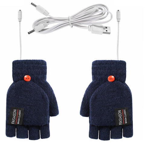 Winter Heated Gloves Adjustable Temperature Motorcycle Cycling Gloves USB Electric -OS00967-Veeddydropshipping