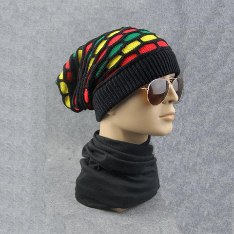hat Thicken Rainbow color kerchief Female warm-Veeddydropshipping