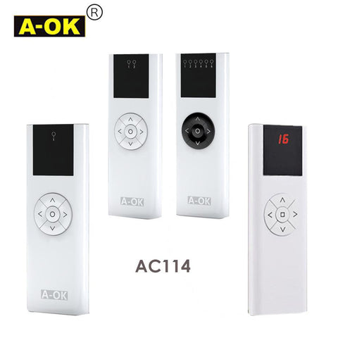 Original A-OK AC114-1 Channel Remote Controller AC114-6 RF433 Wireless-TI01073-Veeddydropshipping