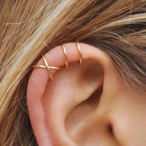 Long Tassel Ear Cuff No Piercing Hook Clip Earrings for Women Simple -JW01433-Veeddydropshipping
