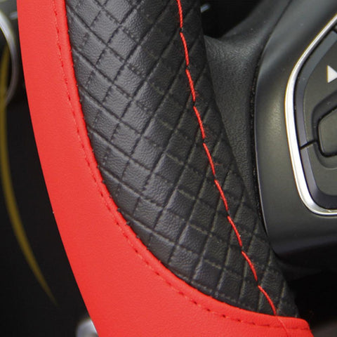 Leather Car steering sleeve Car Accessories Auto Steering-AM01521-Veeddydropshipping