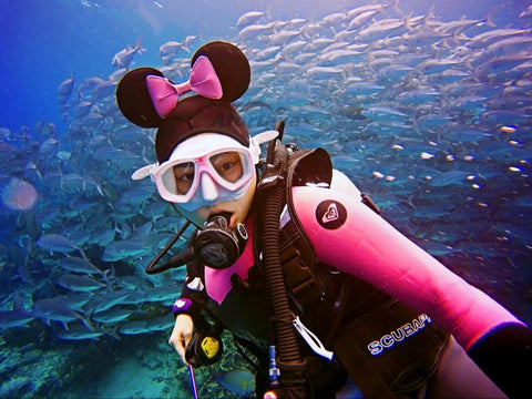 sunscreen anti-uv 4mm submersible cap cartoon personality submersible snorkeling-OS00051-Veeddydropshipping