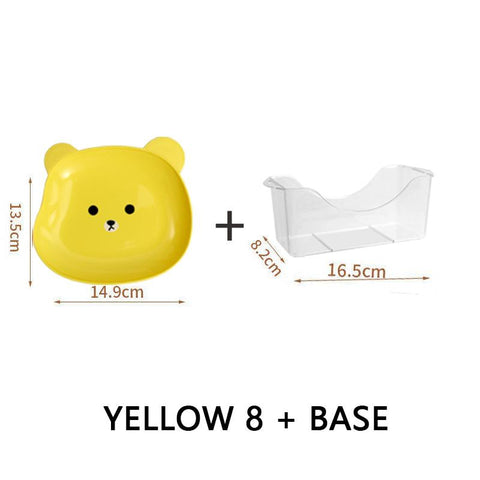 Bear Snack Plate Spit Bone Dish Creative Tableware-HA01327-Veeddydropshipping