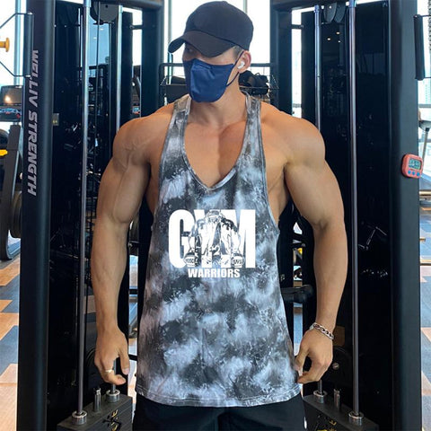 Back Gym Clothing Bodybuilding Fitness Tank Top Sleeveless-MF00032-Veeddydropshipping