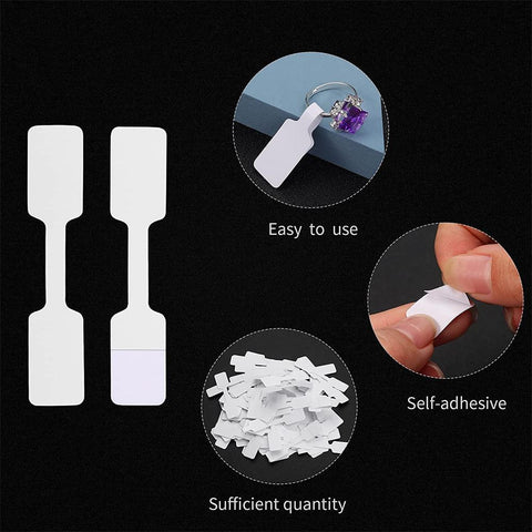 100pcs Blank Jewelry Price Tag Stickers Label For Necklace Ring -JW01662-Veeddydropshipping