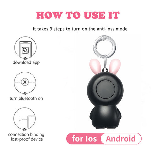 Rabbit Smart GPS Tracker Key Finder Locator Wireless Bluetooth Anti-AM00626-Veeddydropshipping