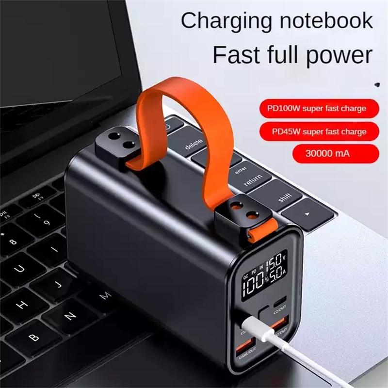 100W Power Bank Portable Powerbank 30000mAh Type C PD Fast Charging Outdoor External-PA00071-Veeddydropshipping